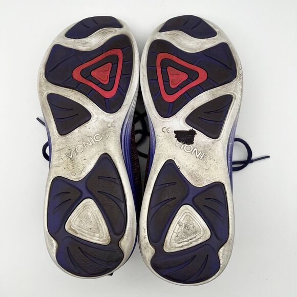 Vionic Adley Purple Agile Active Trainers Lace Up Knit Comfort Sneakers Women 10 - Picture 10 of 10